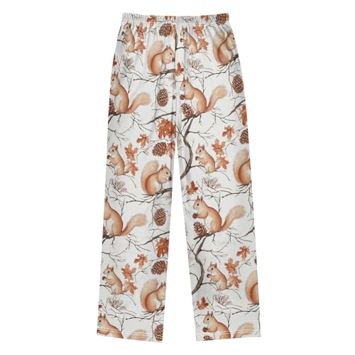 ZZKKO Maple Forest and Squirrels Boys Pants for Kids Jogger Pants with Pockets S2
