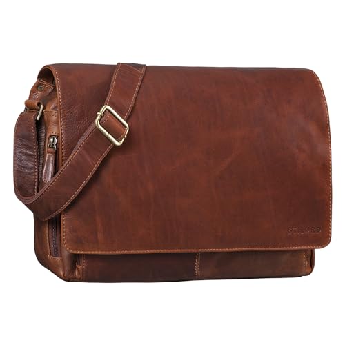 Sac Messenger Vintage en Cuir pour Protéger votre Laptop 15 Pouces