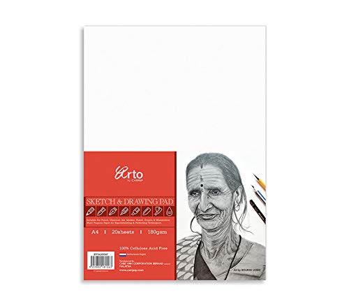Campap 180 GSM A4 Sketch and Drawing Paper, Off-White (CR 36328) (B07TTBD3Y7) Amazon Price History, Amazon Price Tracker