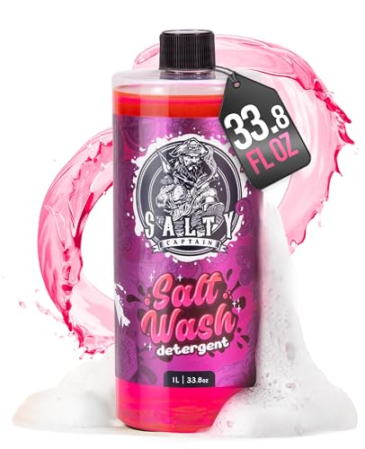 Salty Captain Salt Wash Cleaner - Remove Salt Off Boats & Cars, Prevent Saltwater Corrosion, Clean...