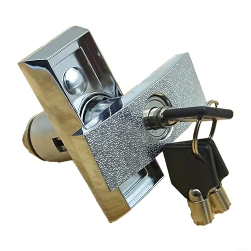 Image of FUBESK for Heavy Duty T-Type Lock Made of Zinc Alloy Vending Machines Game Consoles and Automated Equipment Silver Color Weather Resistant Build Secure Anti-Theft Solution 1 Piece
