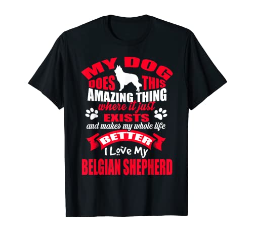 Il mio cane fa questa cosa incredibile Amo il mio pastore belga Cucciolo divertente per gli amanti dei cani. Un design perfetto per mostrare quanto ami i cani da pastore belga o qualsiasi razza di cane. È un ottimo design per gli amanti e i proprietari di
