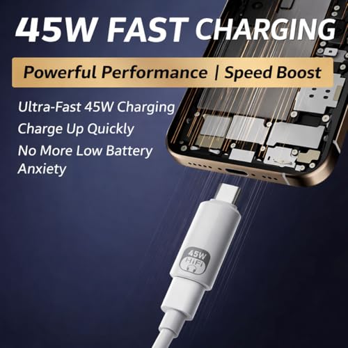 Image of USB C to Lightning Audio Adapter, Audio Converter with 45W Charging Support and 480Mbps Data Transfer, Compatible with Lightning Earphones, iPhone 16 /15 Series and Selected iPad Models