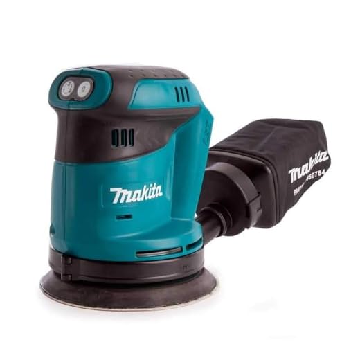 Black+Decker BDCROS18N Akku-Exzenterschleifer / Schleifmaschine (18V, mit Staubfangbehälter, zum Schleifen/Polieren, ergonomische Multi-Positionsgriffflächen, Lieferung ohne Akku und Ladegerät) 2 Makita DBO180Z Akku-Exzenterschleifer, 16 x 450 mm