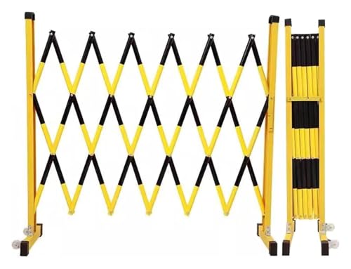 JYBNBBE Telescopic Traffic Fence Folding Portable Scissor Gate,Barricade gateExpandable Barricade, Industrial Metal Retractable Barricade Expandable Metal Security Gate, Portable,2.5m