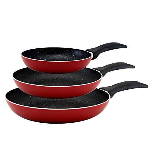 San Ignacio Set DE 3 SARTENES DE Aluminio PRENSADO: Ø 16, 20 Y 24 CM Uds, Negro