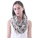 Lina & Lily Miniature Schnauzer Dog Print Women's Infinity Scarf (Khaki)