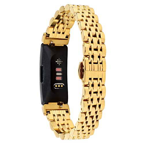 Metal Bands Compatible with Fitbit Inspire and Inspire 2 for Women Men, Stainless Steel Jewelry...