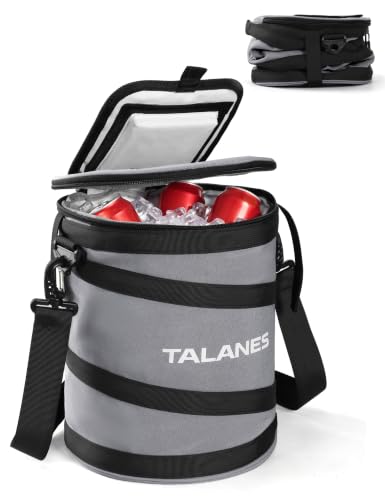 Image of 14-Can Insulated Golf Cart Cooler Bag Keeps Beverages Cold | Large Golf Cooler Sleeve with Adjustable Shoulder Strap & Collapsible Design, Ideal Gift for Golfers