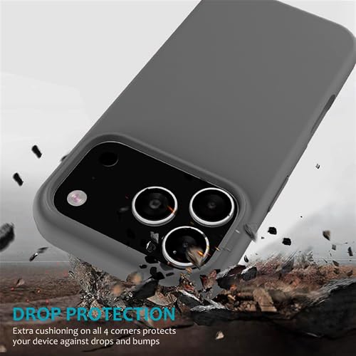 Image of ArmourPro Silicone Back Case for iPhone 17 Pro Max, Soft-Touch Case | Gray