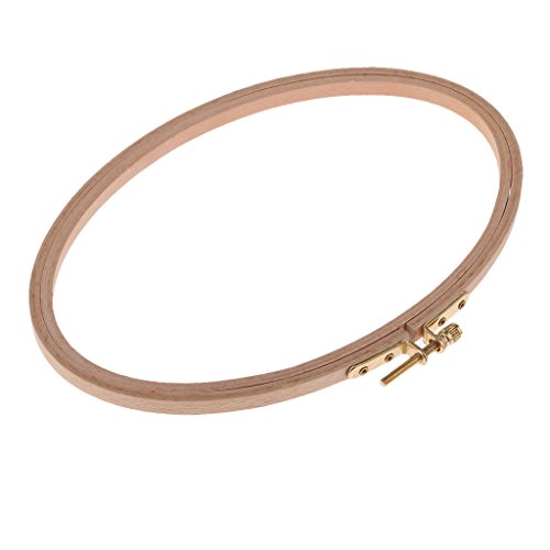 Anillo de bordado de madera ligera FITYLE Patrón #2 para costura artesanal