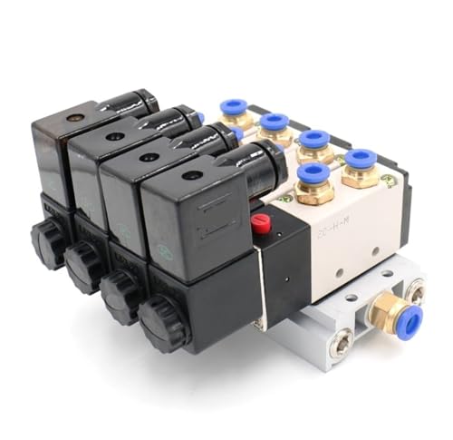 Électrovanne pneumatique 4V210-08 AC110V avec raccords 12mm - 5