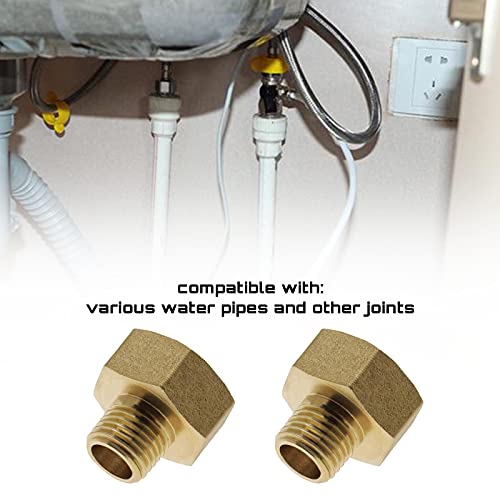 4 conectores de manguera de latón hembra a 1/4 macho adaptador de boquilla hexagonal BSP rosca conector