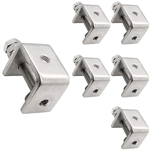 Coufce Stainless Steel C Clamp, Tiger Clamp, Heavy Duty C-Clamp With Adjustable Jaw Openings(0-25Mm / 0-1Inch) For Woodworking, Welding Building Household(6Pcs) #TOP9