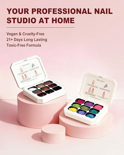 Paleta de Gel para Uñas 9 Colores Degradado Aura miniatura 7