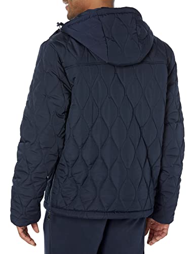 Image of Amazon Essentials Mens Anorak Hooded Quarter-Zip Puffer Coat