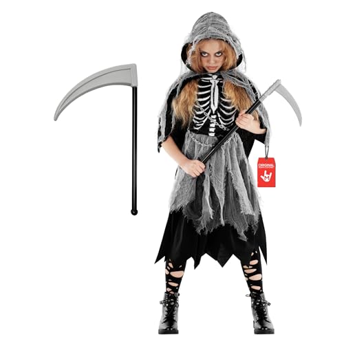 Morph Disfarce morte menina, disfarce de arca e esqueleto para o Halloween menina, L