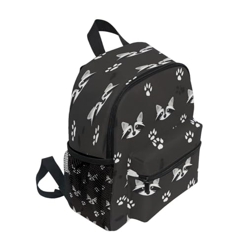 senya Cute Toddler Backpack Mini Travel Bag Raccoon Face for Baby Girl Boy Age 3-72