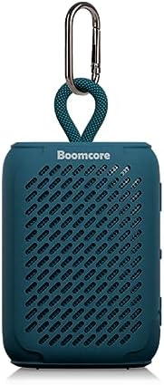 Boomcore Ultra-Portable Bluetooth Speaker with Clip, 12H Playtime, Small Speaker with Big Sound, CLEARTONE Tech, Wireless IPX7 Waterproof Speaker for Biking, Fishing, Gift (Navy Blue)