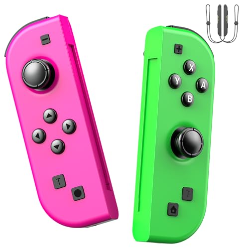 Wongzaa Mando para Switch, Mandos Switch Inalambricos para Switch/Lite/OLED, con Gyro Axis/Dual Vibración/Función Turbo para Nintendo Switch
