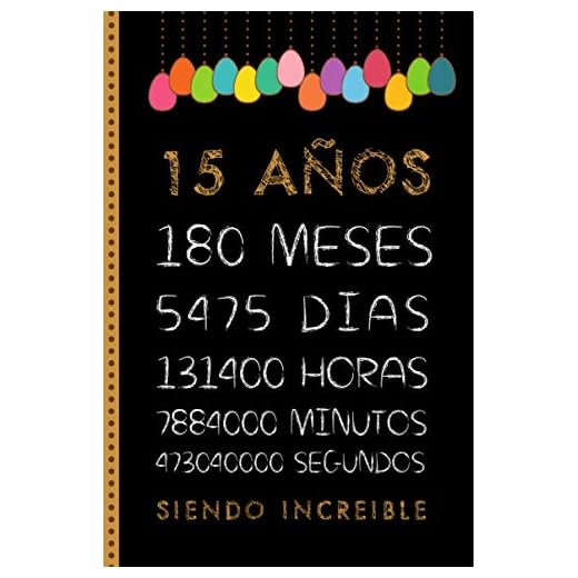 15 AÑOS SIENDO INCREIBLE: FELIZ CUMPLEAÑOS, REGALO DE CUMPLEAÑOS ORIGINAL Y DIVERTIDO. DIARIO, CUADERNO DE NOTAS, APUNTES, AGENDA O USO ESCOLAR