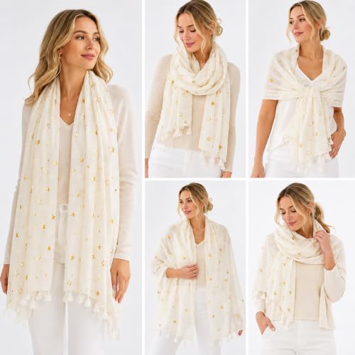 Image of FAIRYGATE Scarves & Shawls for Women Fashion Oversize Blanket Scarf with Fringes XXL Scarf