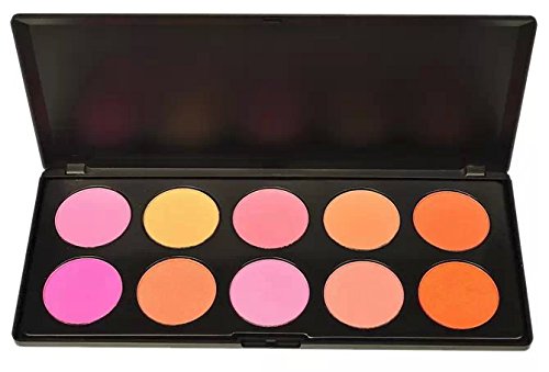 YAOBFULAmazing2015 10 Classic Warm Colors Blush Set Cosmetic Blush Powder Palette Contour Makeup Palette