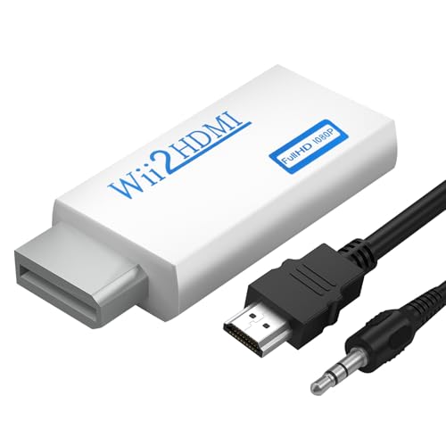 Septanrio Wii zu HDMI Adapter Wii to HDMI 02 (Weiß)