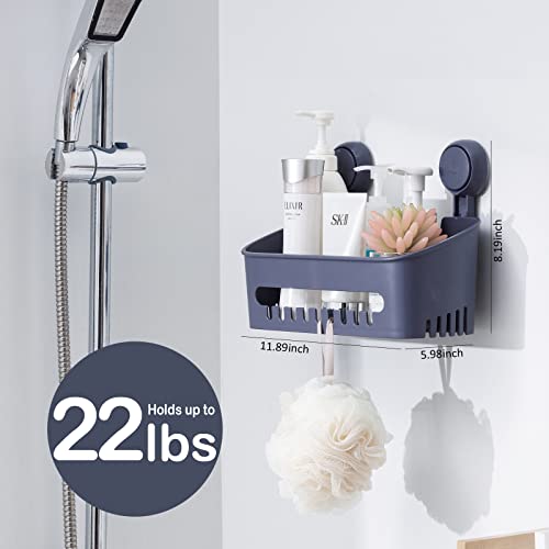 Taili Shower Caddy Drill-Free With Vacuum Suction Cup Removable Shower Shelf Storage Basket For Shampoo & Toiletries thumb #3