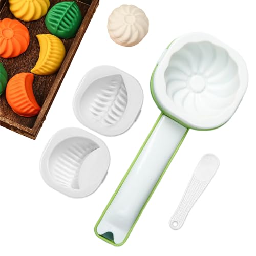 Moldeador de manual, fácil de desmoldar, forma Baozi, herramienta de moldeo manual de liberación rápida, herramienta de preparación de cocina duradera, para Apartment Kitchen H