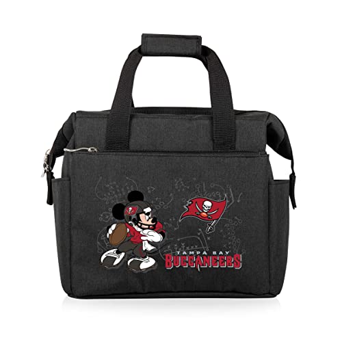 Image of PICNIC TIME NFL Mickey Mouse On The Go Lunch Bag - Soft Cooler Lunch Box - Insulated Lunch Bag, (Black)