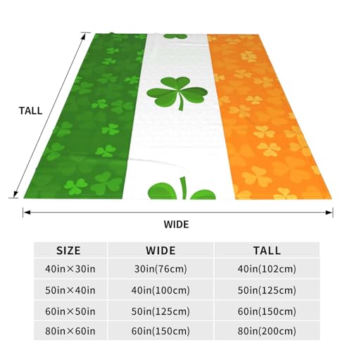 Couverture flanelle irlandaise plaid original idée cadeau Saint-Patrick