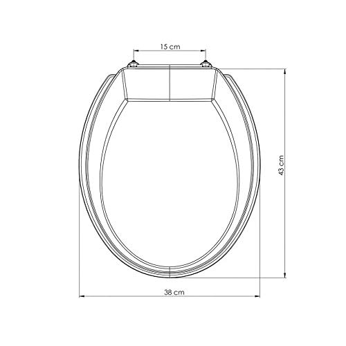 ASSENTO SANITÁRIO OVAL POLIPROPILENO PRIME BISCUIT/PERGAMON