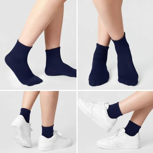 Image of Tarpop 100 Pairs Bulk Mens Socks Moisture Wicking Casual Sports Ankle Socks for Homeless Unisex Adult Men Women