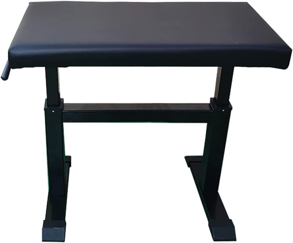 Taburete de Piano para Banquete Familiar, tocador, Banco Ajustable para Piano de Concierto (Estilo único Negro)