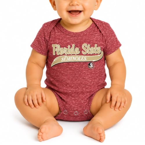 Image of Little King NCAA Knobby Short Sleeve Onesie Bodysuit -Newborn and Infant Sizes