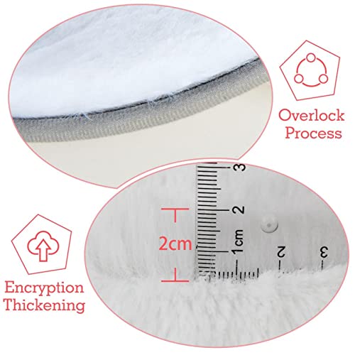Tapis rond à fleurs style surf pour chambre à coucher - 4