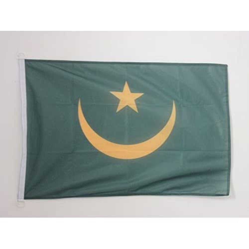 AZ FLAG - Mauritania Nautical Flag - 18'' x 12'' - For Outdoor and Boat - Mauritanian Banner Knitted Polyester with Two Plastic Rings - Vivid Colors - 12x18 in - 45x30 Cm — image 1