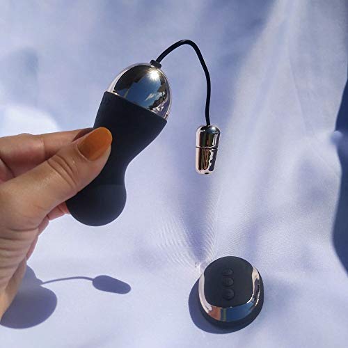Bullet Ondulado Recarregável com Controle Sem Fio