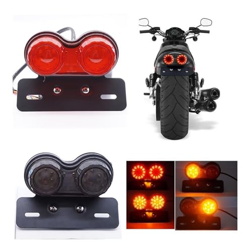 Support de plaque moto 12V pour personnaliser l'arrière custom - 2