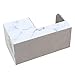 KINGFOM Desk Organizer Office Supplies Caddy Pu Leather Multi-function Storage Box Pen/Pencil,Cell phone, Business Name Cards Remote Control Holder Gray Marble