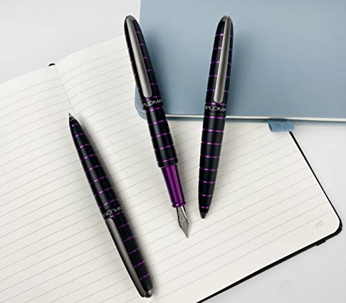 Stylo plume Diplomat Elox B avec plume or faite main et écrin
