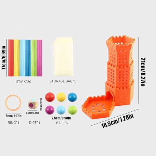 Coordinación-manual y estrategia infantil con la torre de caída de bolas 5