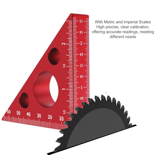 Kit Medidor Angular Triangular de Aluminio para Carpintería miniatura 4