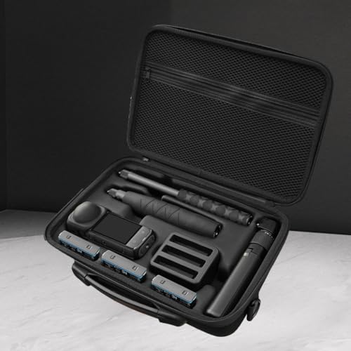 Bolsa de hombro para cámara de acción 360 acolchada e impermeable con correa ajustable 7