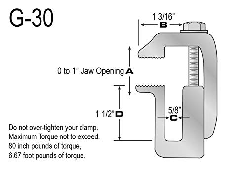 Gci Stronger By Design GCS304R G-30 Clamp For Truck Cap/Camper Shell (Set Of 4). Made In Usa thumb #1