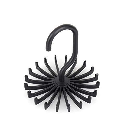 Oukens Tie Rack Tie Rack Hanger, Space Saving Adjustable Rotating Scarf Tie Belt Hanger Holder With 20 Hooks #TOP1