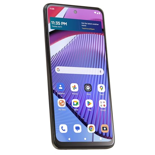 Image of Tracfone, Motorola Moto g Power 5G (2023), 128GB, Prepaid Smartphone, Black, 50MP Main Camera, Locked