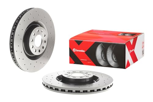 Disque de frein ventilé avant BREMBO 09.C892.1X perforé de 345mm pour étrier d'origine
