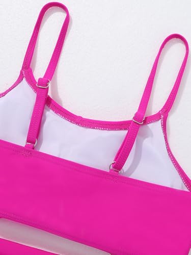 Girl's 3 Piece Bikini Set Cross Strap Swimsuits for Girls Bathing Suit with Shorts Teen Swimwear Swimming Suit4